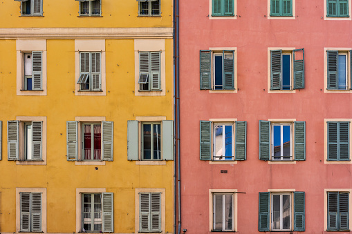 luxury buildings and appartements in germany in front of blue sky