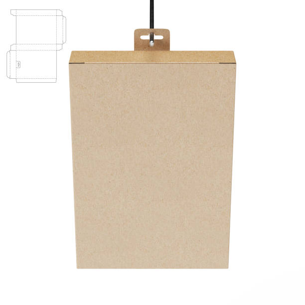 istock Retail Shelf Hanging Box with Blueprint Drawing 1486624937