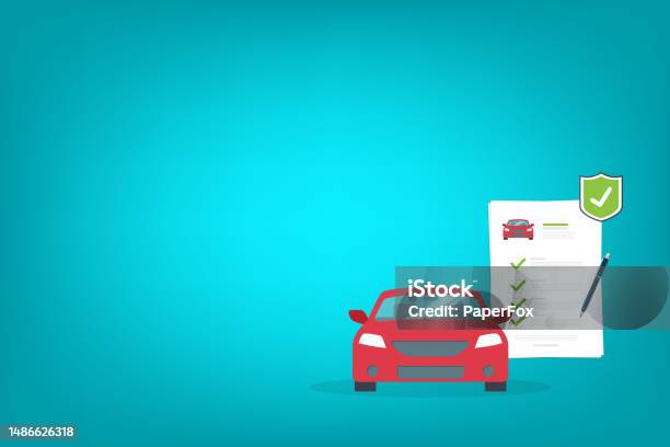 Dokumen Asuransi Mobil Laporan Daftar Periksa Perjanjian Kertas Atau