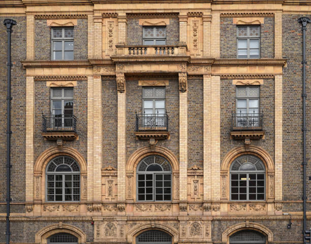 istock Ornate facade of Victorian office building 1486626395
