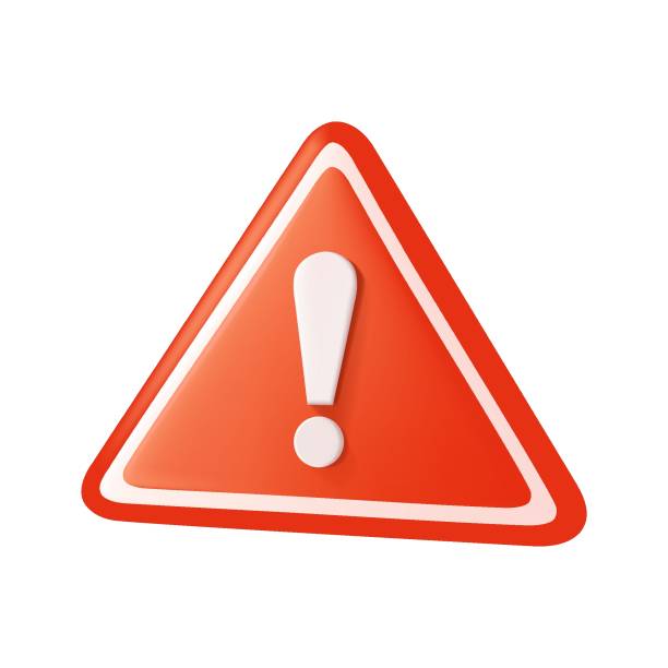 istock Attention sign 3D icon. Warning icon. Exclamation mark icon, hazard warning attention sign, danger and 3D caution symbol 1486626983