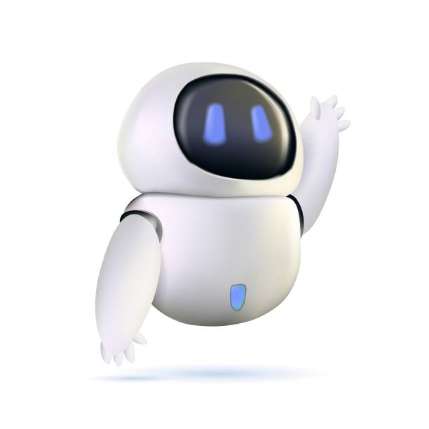 3D artificial intelligence. Chat Bot neural network, AI servers and robots technology, artificial bot mind robotic 3D artificial intelligence. Chat Bot neural network, AI servers and robots technology, artificial bot mind and intelligent robotic building. Customer support service Chat Bot. 3D robot answer customer cartoon robot images stock illustrations