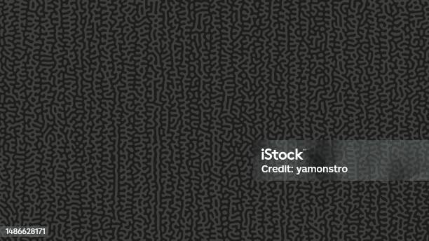Reaction Diffusion Texture Turing Pattern Vector Black Grey Abstract ...