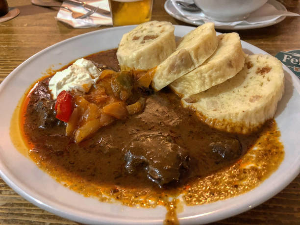 istock Czech goulash with bread dumplings 1486630779