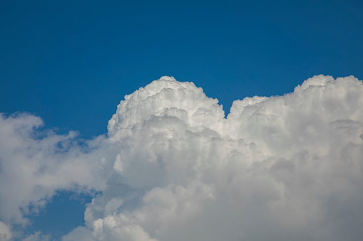 Background image with Nimbus Cloud and blue sky