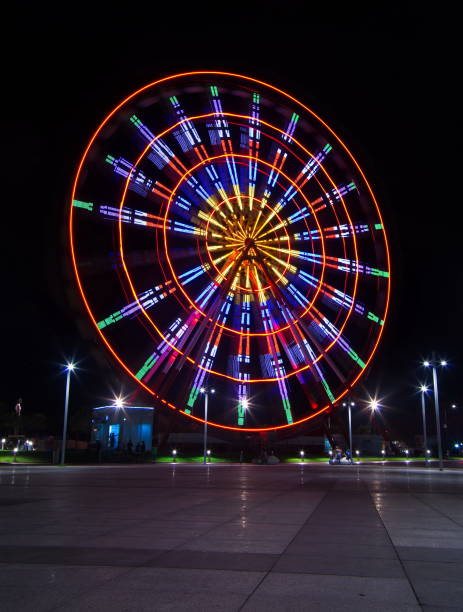 バトゥミ観覧車 - ferris wheel wheel blurred motion amusement park ストックフォトと画像