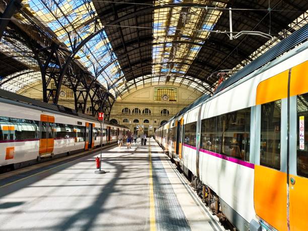 istock Train station in Barcelona. 1486641034