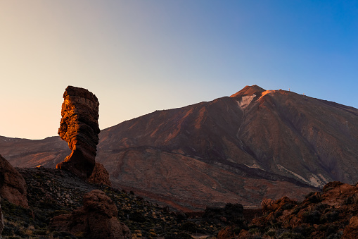 Teide National Park is on Tenerife, the largest of Spain’s Canary Islands. It's named for Mount Teide, a towering volcano and the highest peak in Spain. Trails and the Teide Cable Car lead to the summit. To the west, Pico Viejo has crater views. The unusual rock formations of Roques de García include the iconic Roque Cinchado column. Southwest, a traditional shepherd’s home is now the Juan Évora Ethnographic Museum.