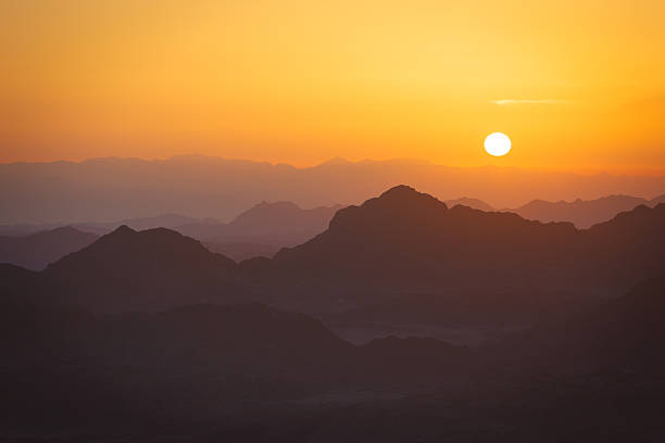 Sunrise view from the Mount Sinai Shot taken early morning from the top of the Mount Sinai mt sinai stock pictures, royalty-free photos & images