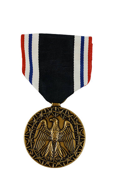 istock Prisoner of War Medal Isolated on White 148665556