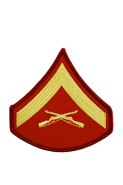 istock Marine Lance Corporal Rank Insignia Isolated 148665564