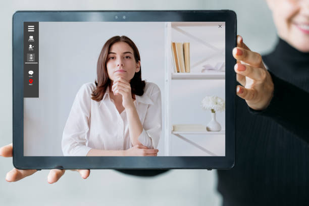 istock online coaching video chat female expert on tablet 1486662110