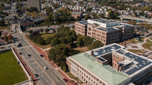 istock Administative District on Capitol Hill with Providence streets view from above. 1486666254