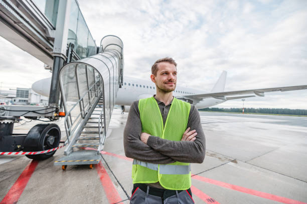istock A Caucasian Worker Standing Outdoors At The Airport 1486670472