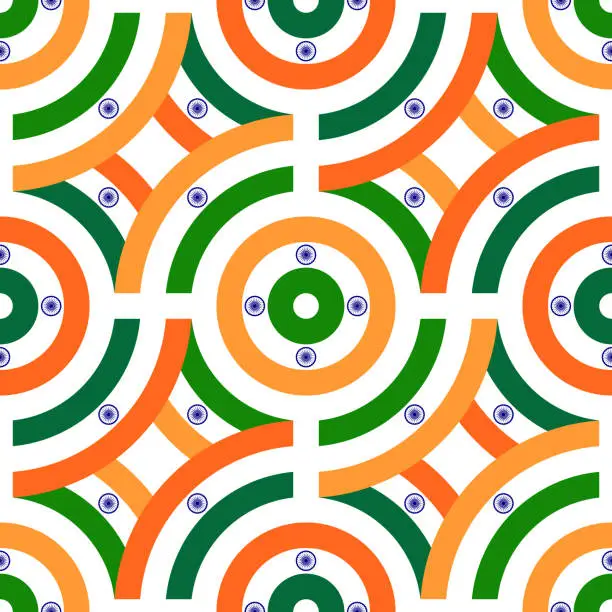 Vector illustration of india pattern. line background. vector illustration