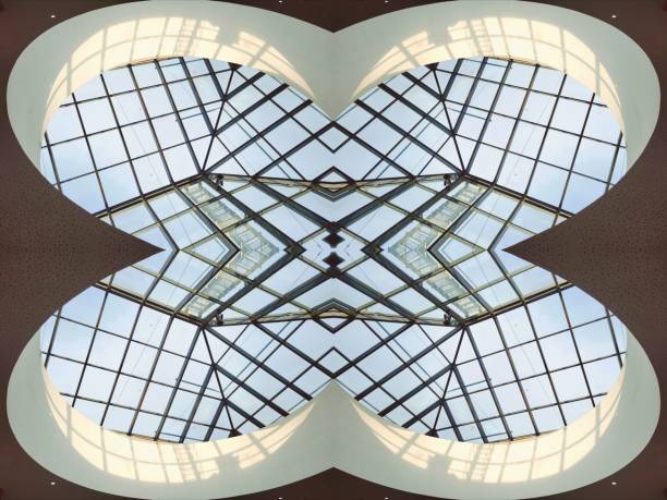 istock Window frame stained glass glass facade 1486672735