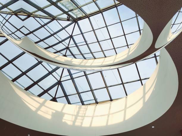 istock Window frame stained glass glass facade 1486672750