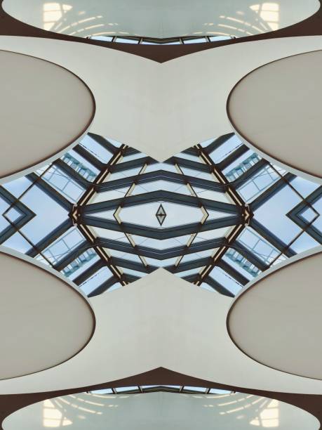 istock Window frame stained glass glass facade 1486672760