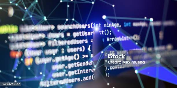 Source Code Photo Technology Backgroundsoftware Development Stock Photo ...