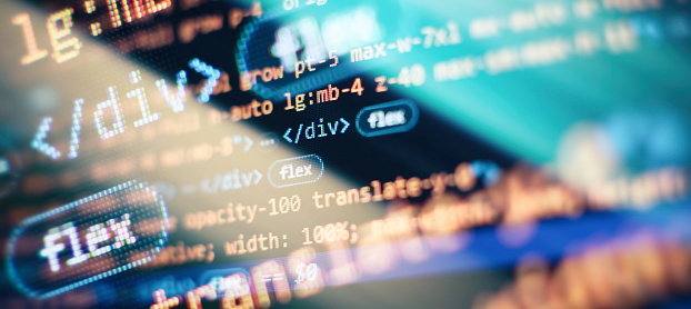 It Coding On Monitor Screen Computer Code Data Stock Photo - Download ...