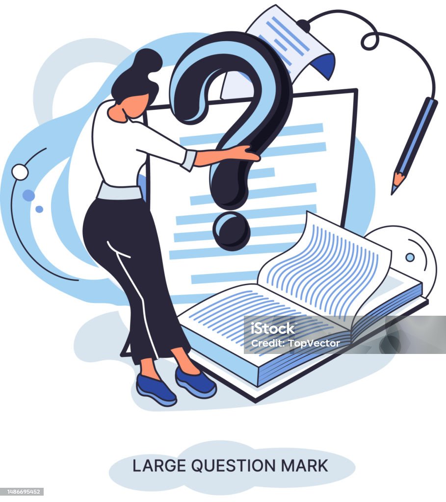 Ladge Question Mark Problem And Solution Concept Metaphor Ask Questions ...