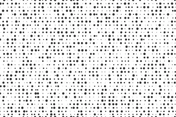 Vector illustration of Dotted pattern. Grungy texture background. Abstract retro half tone design. Vector