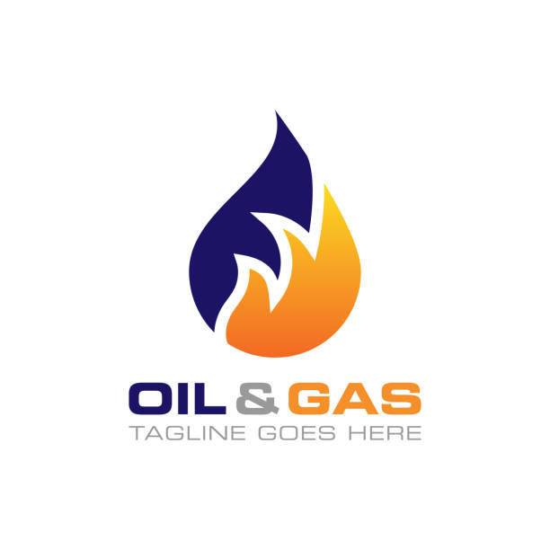 ilustrações, clipart, desenhos animados e ícones de modelo de design de ilustração de estoque vetorial de ícone de óleo e gás. - fire backgrounds oil industry bonfire