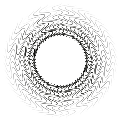 Spiral, swirl, twirl element. Cyclic whirlpool, whirlwind contortion design. Vector illustration. EPS 10.