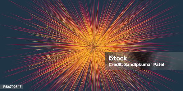 istock Gold light rays effect background 1486709847