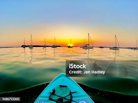 istock Sunset Paddle 1486713350