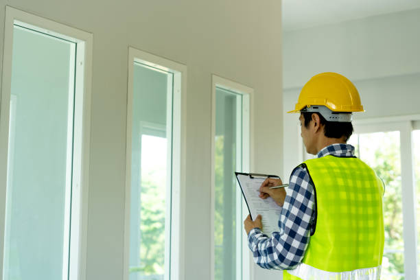 istock The inspector or engineer is checking the building structure and the order in the house. After the update is complete. 1486713373