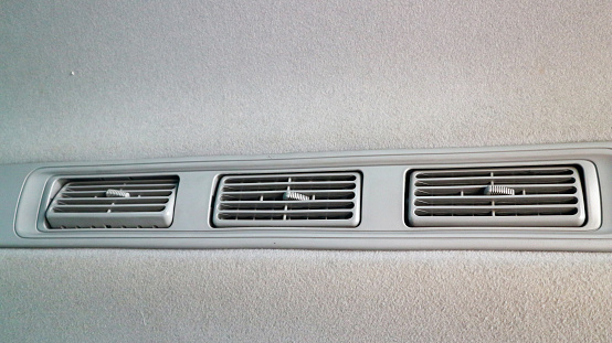 Car air conditioner in the car black color, car interior