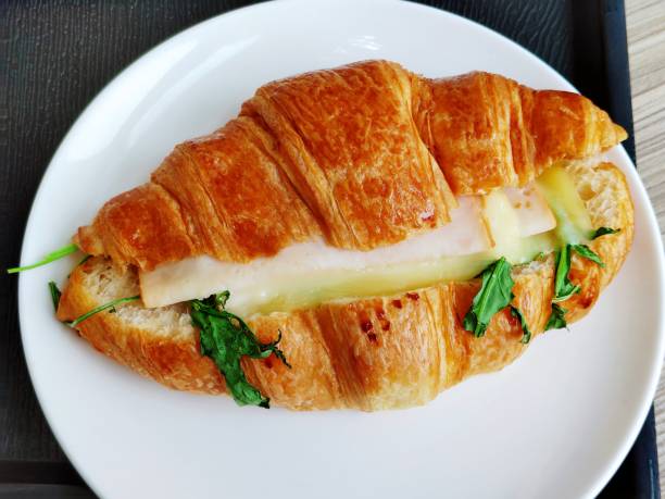 istock Cheese Turkey meat Croissant 1486714714