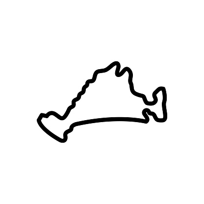 Icon for martha, country, united states, dukes, vineyard, map, border, contour, region, continent