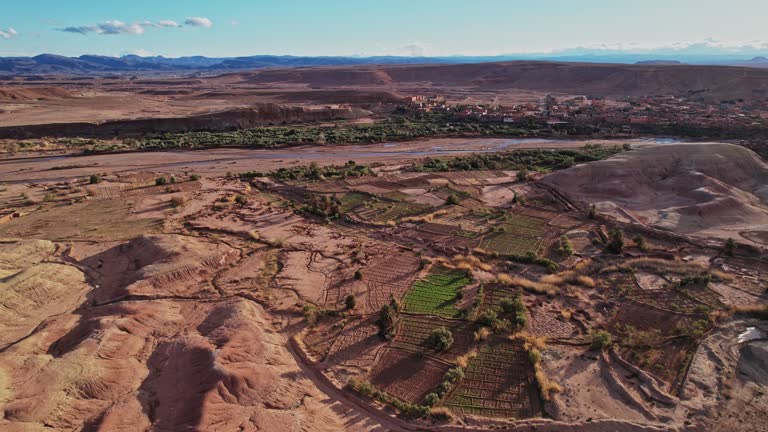 Breathtaking aerial views of Morocco mountain landscape