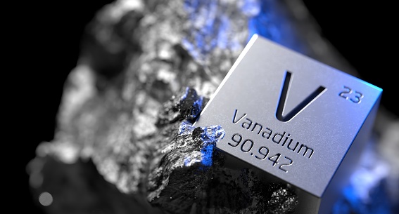 Vanadium periodic table element, mining, science, nature, innovation