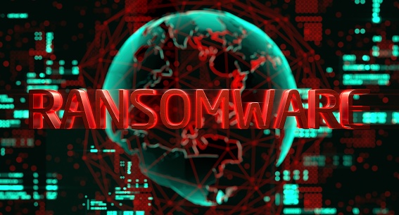 Ransomware Data Breach Protection Cyber Security Email Phishing Encrypted Technology, Digital Information Protected Secured