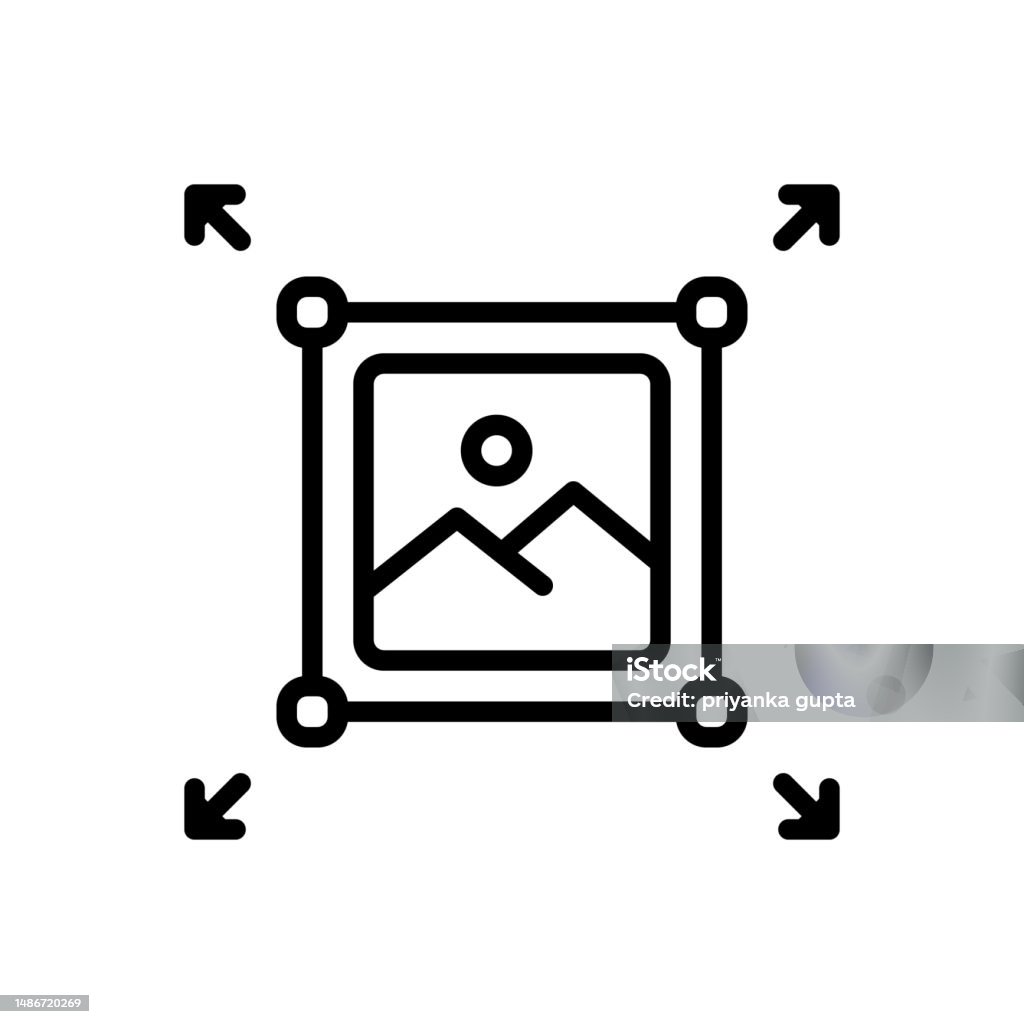 Icon Getting Bigger Enlarge Enhance Stock Illustration - Download Image Now - Growth, Icon ...