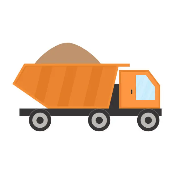 Vector illustration of dumper vector illustration