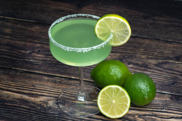 istock Margarita cocktail with lime. 1486740150