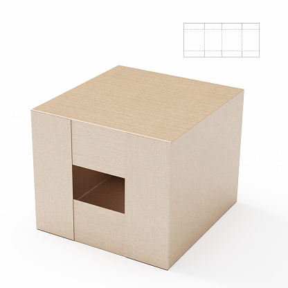 Group of wooden boxes isolated on white background. Shipping, cargo, warehouse and logistic concept.