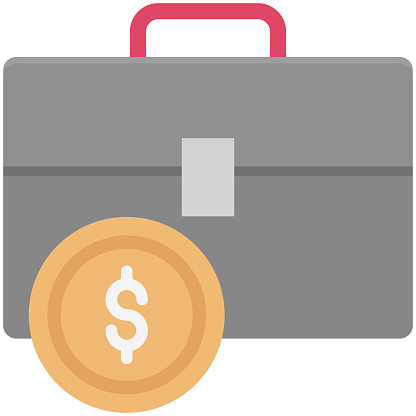 Briefcase Trendy color vector icon which can easily modify or edit