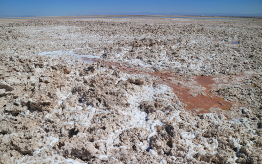 Salar de Atacama, Amazing Chilean Salt Flat in Antofagasta Region, Near the Town of San Pedro de Atacama in Northern Chile, South America