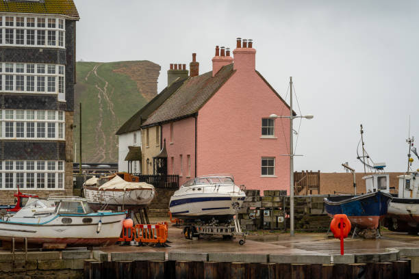 istock View of Bridport Harbour and West Bay Cliffs, Dorset, England 1486751117