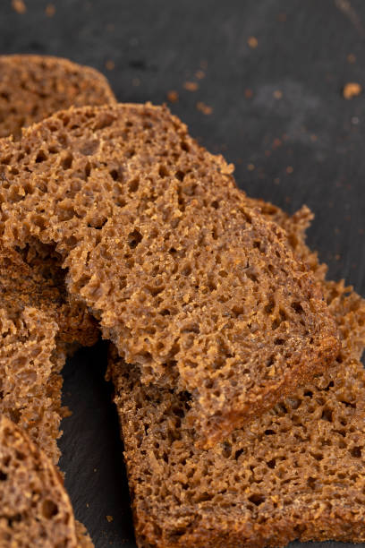 istock pieces of black rye bread from mixed wheat flour with rye flour 1486762679