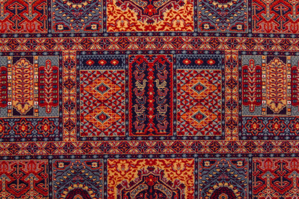 istock Ethnic texture design. Traditional carpet design. Carpet ornaments. Rustic carpet design. 1486763143