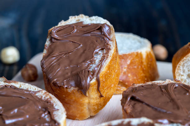 istock chocolate butter spread on a baguette, close up 1486765894