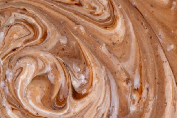 istock Fresh Yogurt with added chocolate for chocolate flavor 1486766624