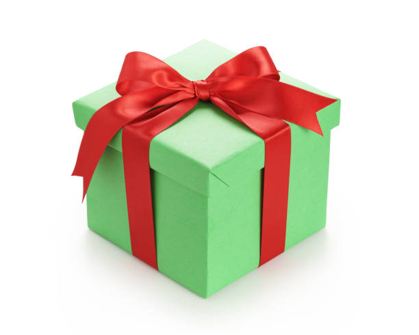 istock green gift box with red ribbon bow isolated on white 1486779077