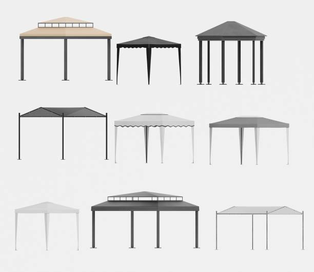 istock Realistic 3D Render of Gazebos 1486780396